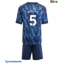 Fotballdrakt Barn Arsenal Piero Hincapie #5 Bortedraktsett 2025-26 Kortermet (+ Korte bukser)